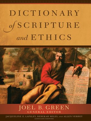 cover image of Dictionary of Scripture and Ethics